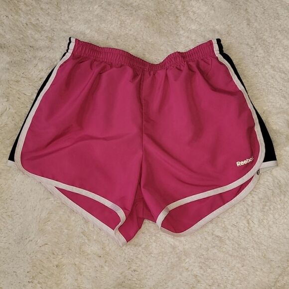 REEBOK WOMEN'S PINK 2-IN-1 RUNNING SHORTS, SIZE XS - Picture 1 of 5